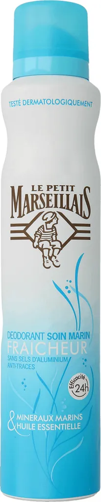 Le Petit Marseillais Fraicheur, Deodorant Soin Marin (Minerały morskie & olejek z szałwii, Delikatny dezodorant pielęgnujący)