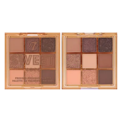 W7 Sweet Coco  Pressed Pigment Palette (Paleta cieni do powiek)