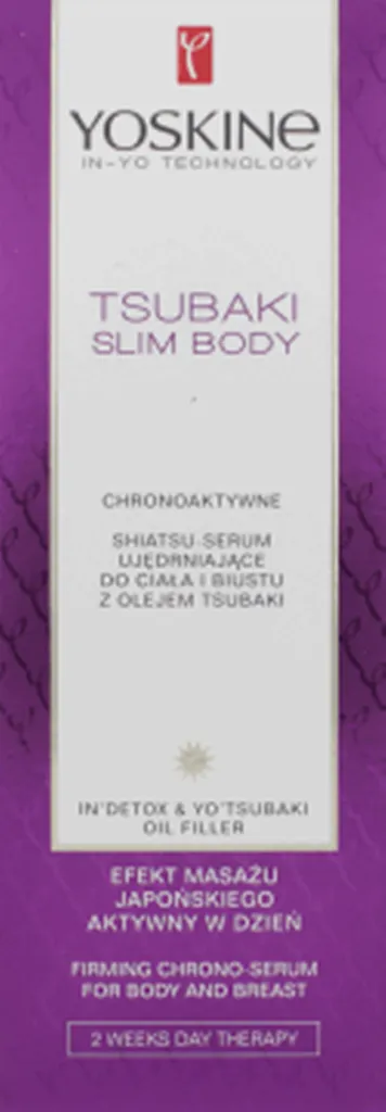 Yoskine Tsubaki Slim Body, Serum Shiatsu ujędrniające do ciała i biustu