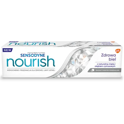 Sensodyne Nourish, Zdrowa Biel, Wzmacniająco-wybielająca pasta do zębów