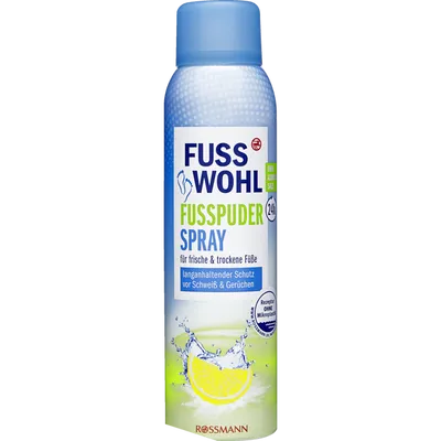 Fusswohl Fusspuderspray (Puder do stóp w sprayu (stara wersja))