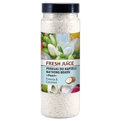Fresh Juice Perełki do kąpieli `Frezja i kokos`