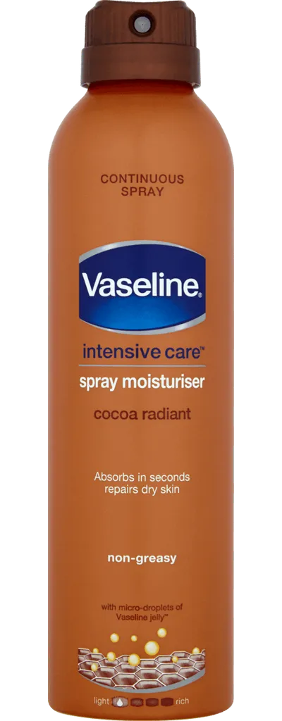 Vaseline Spray Moisturiser 'Cocoa Radiant' (Balsam do ciała w sprayu)