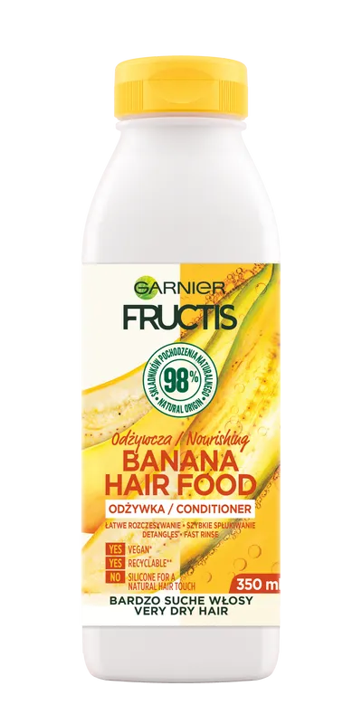 Garnier Fructis, Banana Hair Food, Odżywka do włosów bardzo suchych
