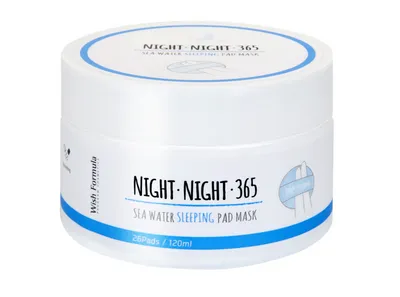 Wish Formula Night Night 365 Sea Water Sleeping Pad Mask (Wygładzająco-nawilżające płatki na noc)
