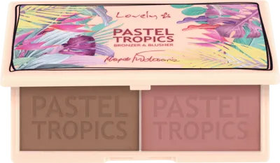 Lovely Pastel Tropics, Bronzer & Blusher Palette (Kompaktowy zestaw do twarzy róż i bronzer)