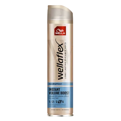 Wella Wellaflex, Instant Volume Boost, Hairspray (Bardzo mocno utrwalający lakier do włosów dodający objętości)