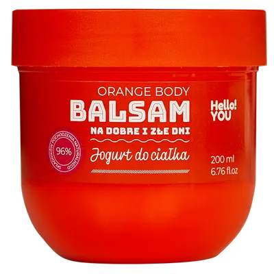 Hello You! Balsam na dobre i złe dni jogurt do ciałka  `Orange Body`
