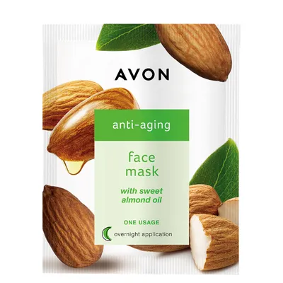 Avon Anti-aging Face Mask with Sweet Almond Oil (Przeciwzmarszczkowa maska z olejkiem migdałowym)