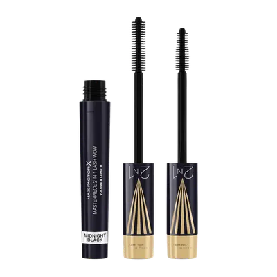 Max Factor Masterpiece 2 in 1 Lash Wow Volume & Length Midnight Black Mascara (Tusz do rzęs)
