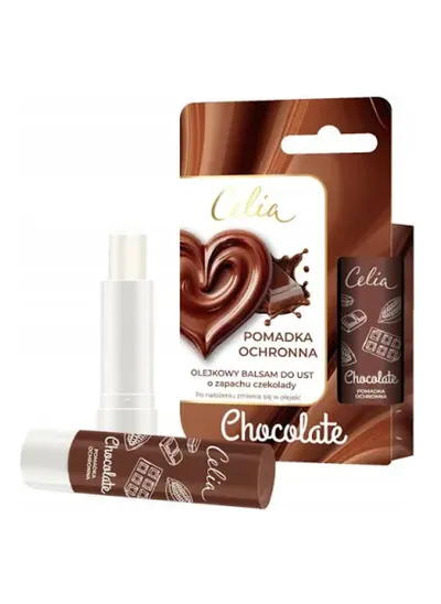 Celia Chocolate, Pomadka ochronna, Olejkowy balsam do ust