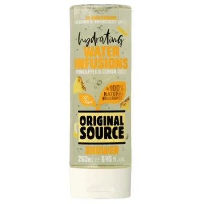 Original Source Hydrating Water Infusions Pineapple & Lemon Zest Showeer Gel (Żel pod prysznic `Ananas & cytryna`)