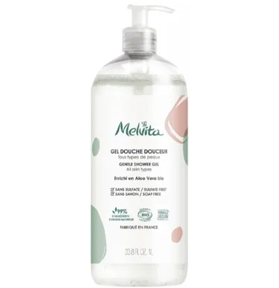 Melvita Gentle Shower Gel Enrichi en Aloe Vera Bio (Żel pod prysznic bio z aloesem)