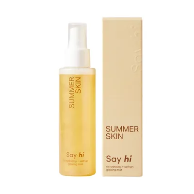 Say hi Summer Skin, Self Tan Glowing Mist (Samoopalająca mgiełka do twarzy z mikropigmentami)