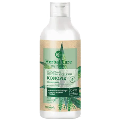 Herbal Care Łagodzące mleczko micelarne `Konopie z kolegenem`
