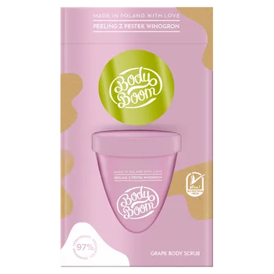 BodyBoom Grape Body Scrub (Peeling z pestek winogron)