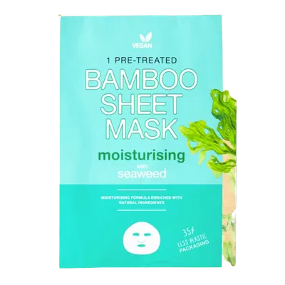 Action Bamboo Sheet Mask Moisturising with Seaweed (Maseczka do twarzy w arkuszu)