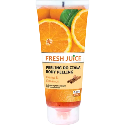 Fresh Juice Orange & Cinnamon Body Peeling (Peeling do ciała z ekstraktem z pomarańczy i olejem cynamonowym)