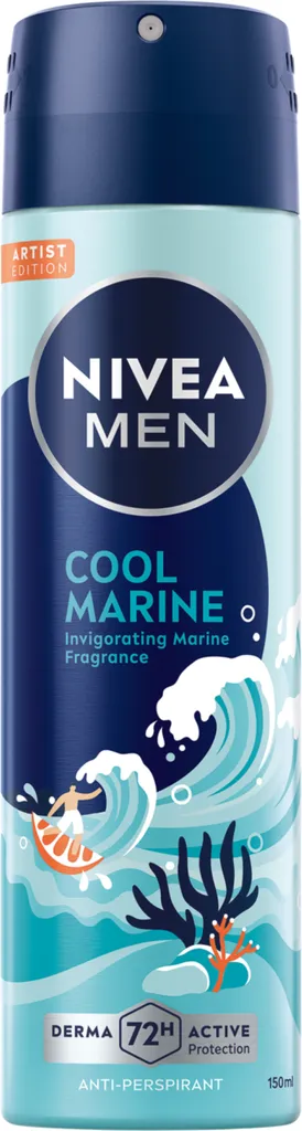 Nivea Men, Cool Marine, Anti-Perspirant Spray (Antyperspirant w sprayu dla mężczyzn)