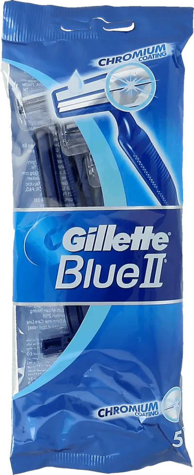 Gillette Blue II Chromium Coating, Jednorazowe maszynki do golenia dla mężczyzn