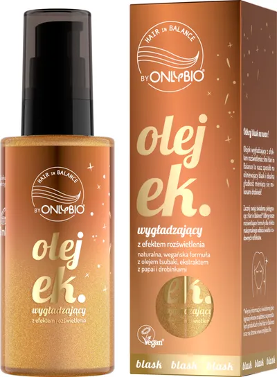 OnlyBio Hair in Balance, Olejek wygładzający z efektem rozświetlenia