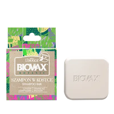 L'biotica Biovax Botanic, Czystek i Czarnuszka, Szampon w kostce