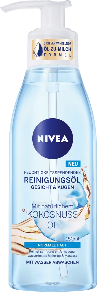 Nivea Feuchtigkeitsspendend Reinigungsöl für normale Haut Gesicht & Augen (Oczyszczający olejek do skóry normalnej)