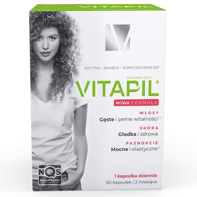 Vitapil Suplement diety ze składnikami na piękne, zdrowe, mocne  włosy, skórę i paznokcie