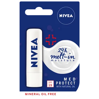 Nivea Med Repair 24h Melt-in Moisture, Pomadka pielęgnacyjna SPF 15