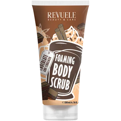 Revuele Foaming Body Scrub Chocolate & Cinnamon (Piankowy peeling do ciała)