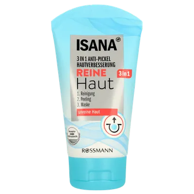 Isana Reine Haut, 3in1 Maske Peeling (Krem myjący, peeling, maska 3 w 1)
