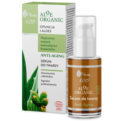 Laboratorium Kosmetyczne AVA Aloe Organic, Opuncja i Aloes, Serum do twarzy anti-aging