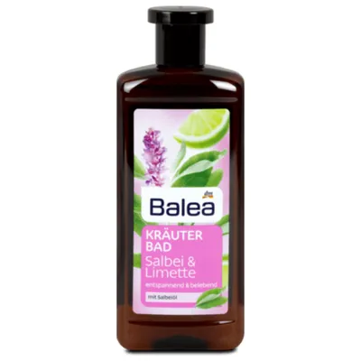 Balea Kräuterbad Salbei & Limette (Płyn do kąpieli `Szałwia i limonka`)