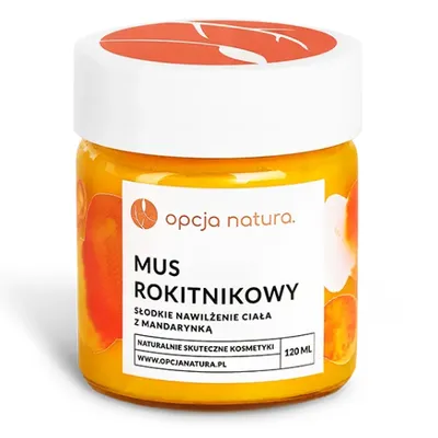 Opcja Natura Mus rokitnikowy z mandarynką `Słodkie nawilżanie ciała`