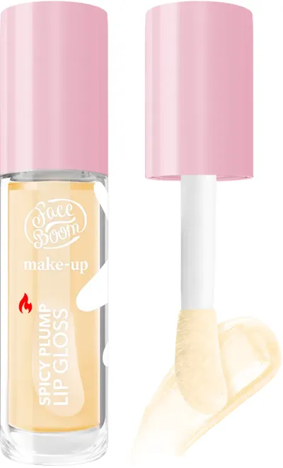 FaceBoom Make-Up, Spicy Plump Lip Gloss (Powiększający błyszczyk do ust z ekstraktem z imbiru)