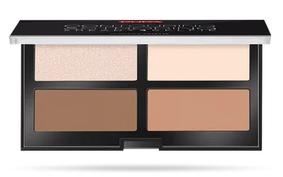 PUPA Contouring & Strobing #Ready 4 Selfie Palette (Kompaktowa paleta do konturownia i strobingu)