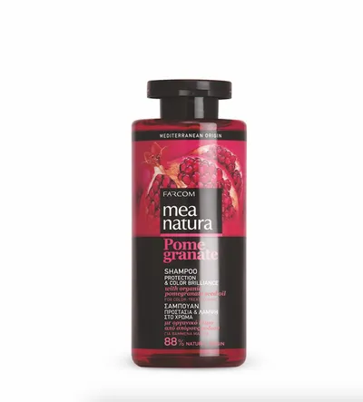 Farcom Mea Natura, Pomegranate, Protective & Color Brilliant Shampoo (Granat, Ochronny szampon do włosów)