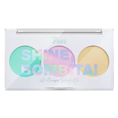 Vilenta 7 Days, Shine Bombita! Makeup Palette (Paleta trzech kolorowych korektorów do twarzy)