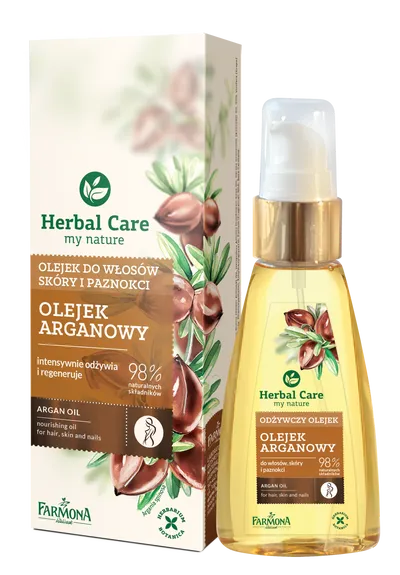 Herbal Care Olejek arganowy do włosów, skóry i paznokci