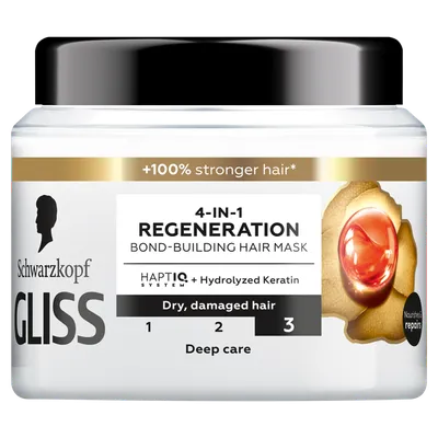Schwarzkopf Gliss 4-in-1 Regeneration Bond-Building Hair Mask (Regenerująca maska do włosów)