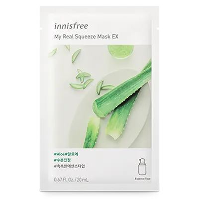 Innisfree [It's] My Real Squeeze Mask Aloe (Maseczka do twarzy w płachcie)