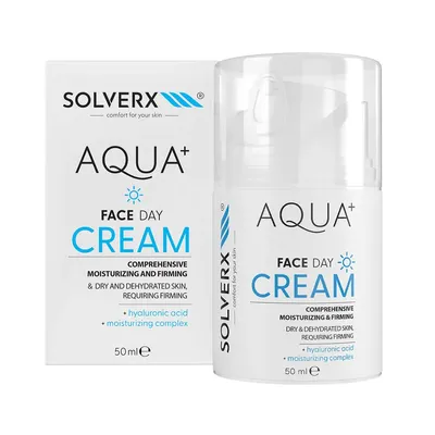 Solverx Aqua+, Face Day Cream (Nawilżający krem do twarzy na dzień)