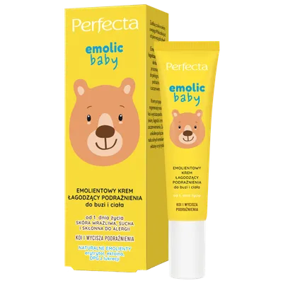 Perfecta Emolic Baby, Emolientowy krem łagodzący podrażnienia do buzi i ciała