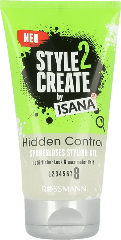 Isana Style 2 Create, Hidden Control, Styling Gel (Żel stylizacyjny do włosów)