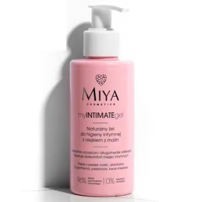 Miya Cosmetics myINTIMATEgel, Naturalny żel do higieny intymnej z olejkiem z malin