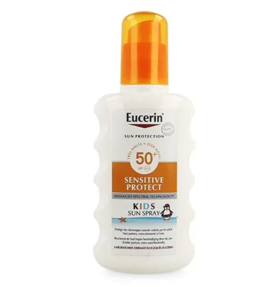 Eucerin Kids, Sun Spray Sensitive Protect SPF 50+ (Spray ochronny do opalania dla wrażliwej skóry dzieci SPF 50+)