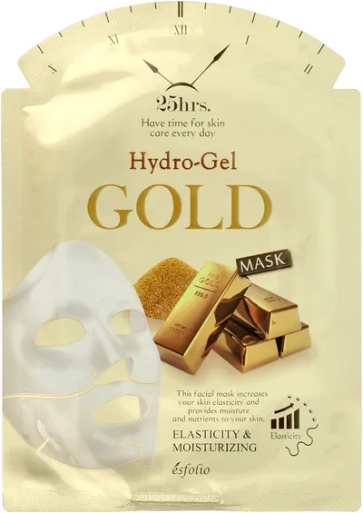 Esfolio Hydro-gel Gold Mask (Uelastyczniająco- nawilżająca hydrożelowa maska w płachcie ze złotem)