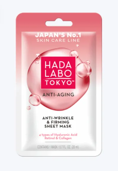 Hada Labo Tokyo Anti-wrinkle & Firming Sheet Mask (Przeciwzmarszczkowo-ujędrniająca maska w płachcie)