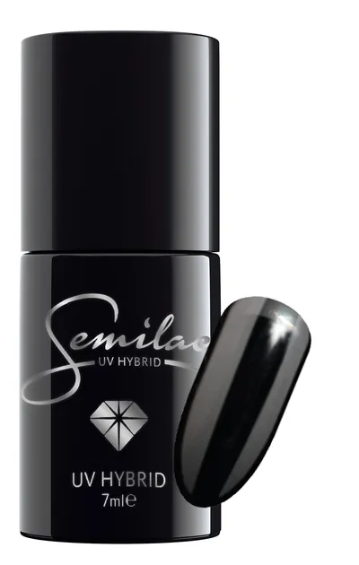 Semilac Black and White, UV Hybrid (Lakier hybrydowy do paznokci)