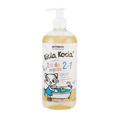 MomMe Kicia Kocia, Łagodny żel do mycia 2w1